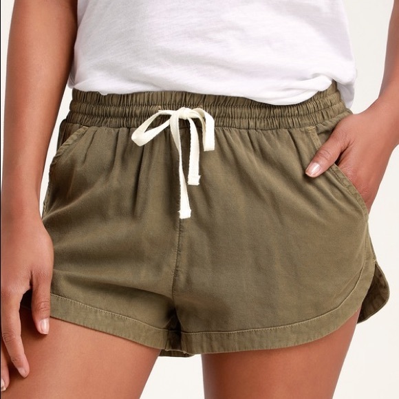 Billabong Pants - Billabong Womens Road Trippin Shorts Olive Green